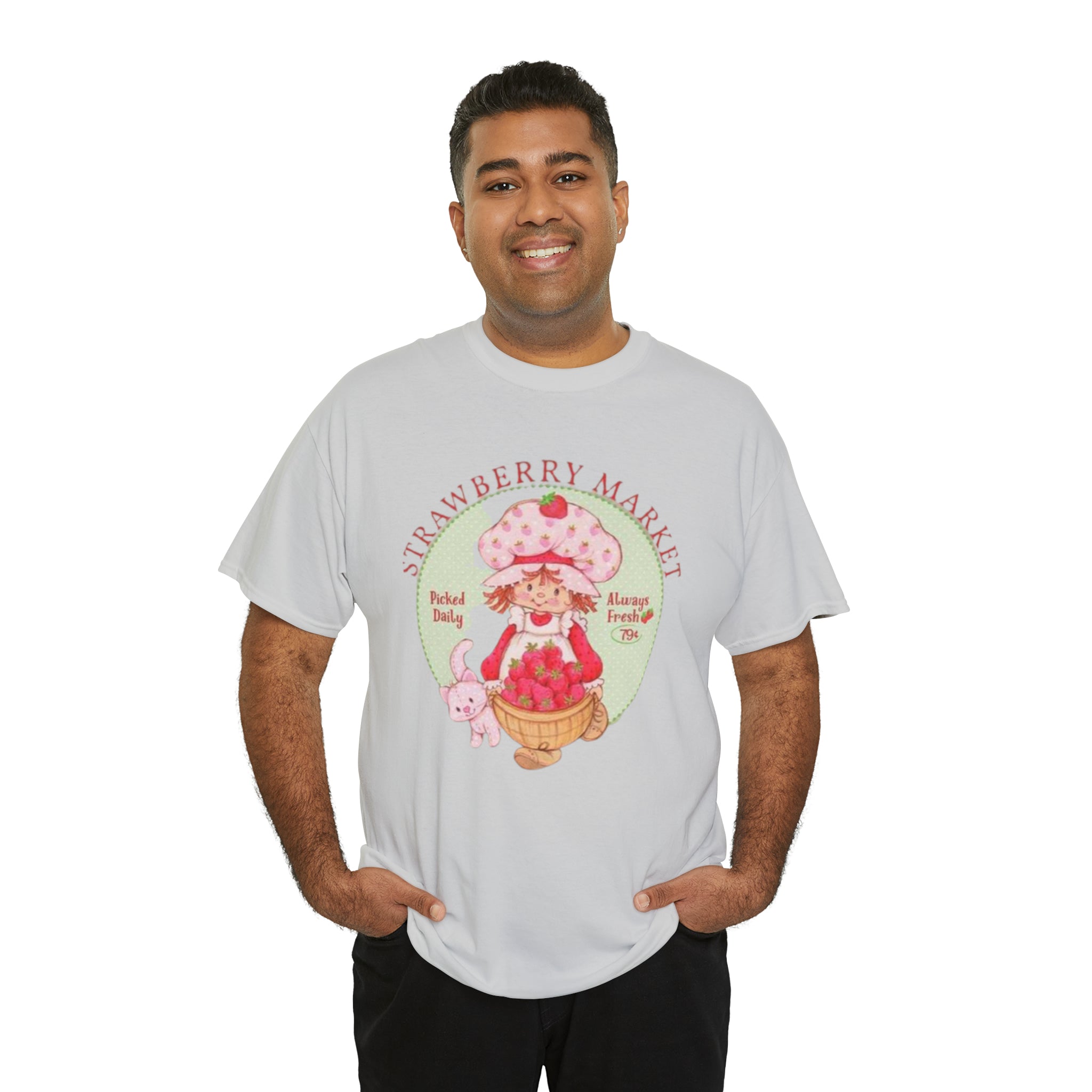 Strawberry Shortcake-  Unisex Heavy Cotton T-Shirt - Creations by Chris and Carlos